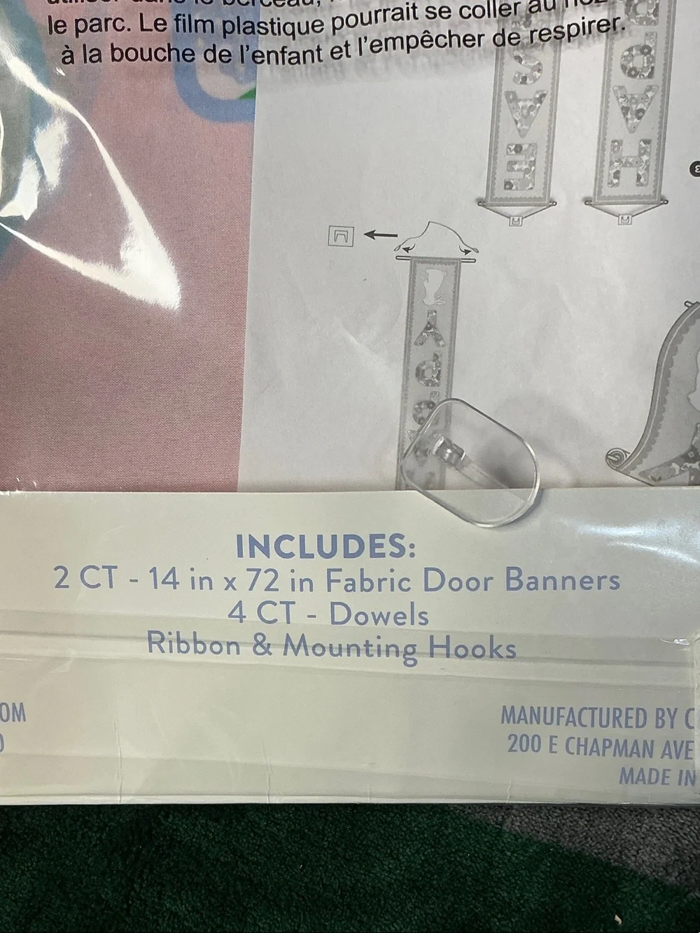 Craft Smith Floral Happy Easter Hanging Door Banners Set of 2